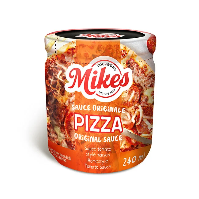 Canned foods packaging shrink labels