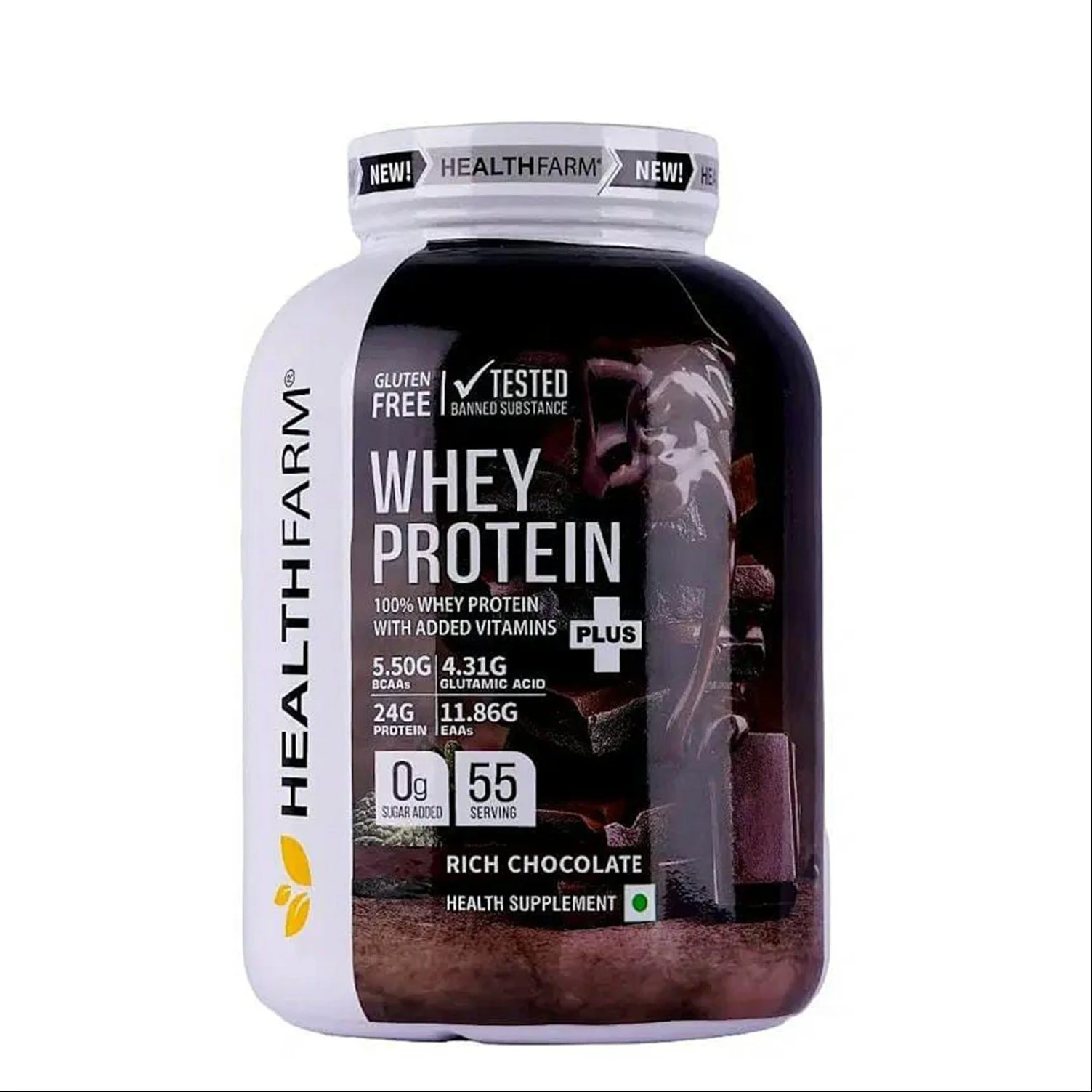 Whey protein powders packaging shrink labels