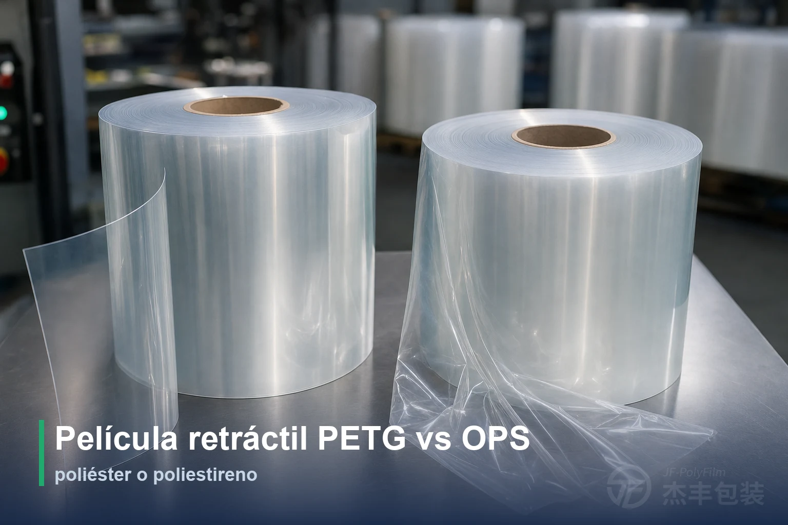 Película retráctil PETG vs OPS: poliéster o poliestireno