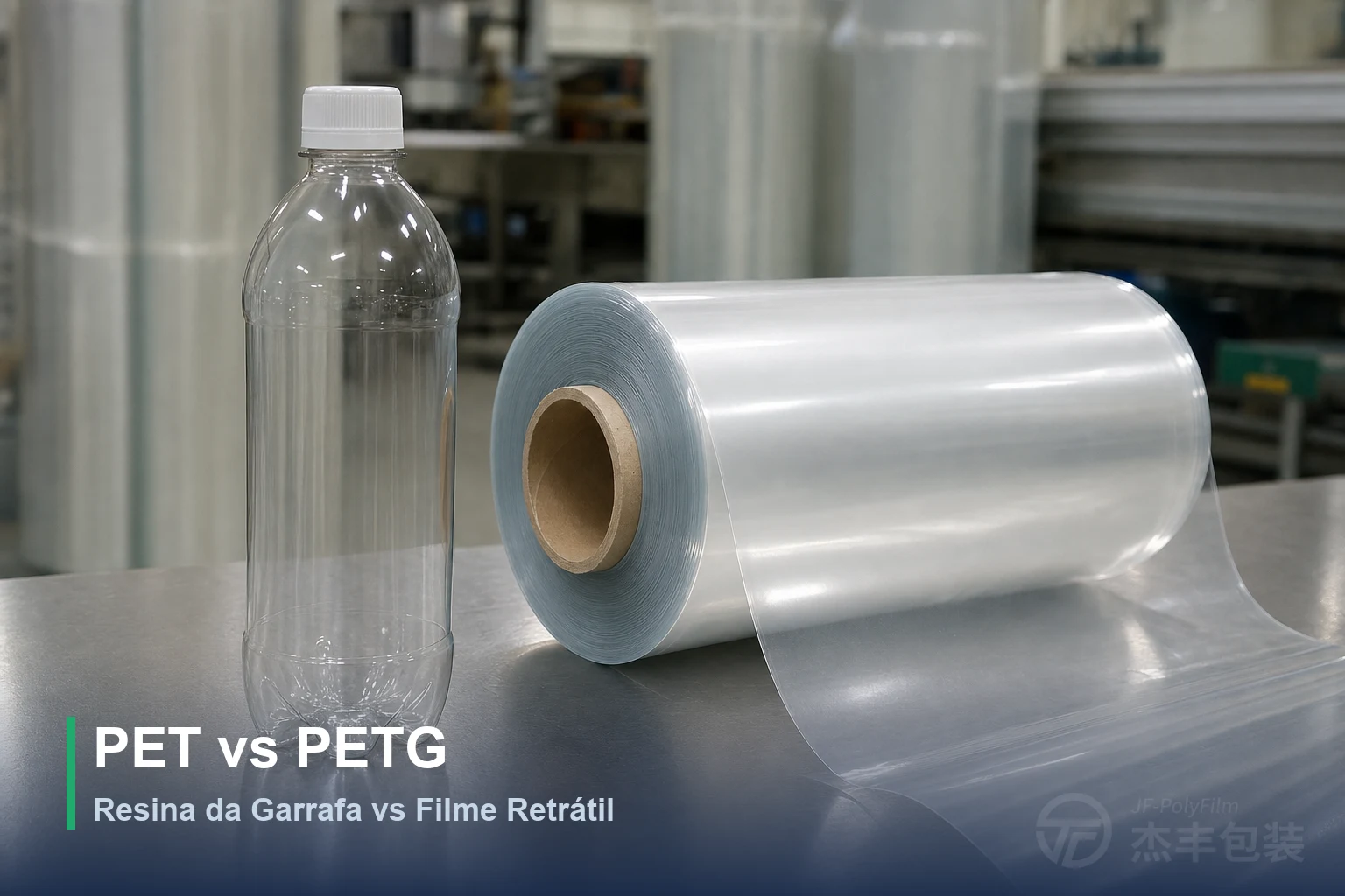 PET vs PETG: Resina da Garrafa vs Filme Retrátil