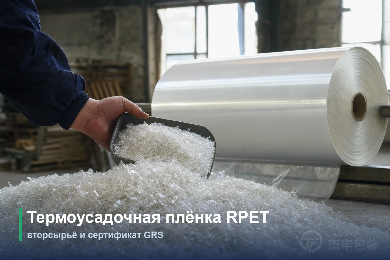 Термоусадочная плёнка RPET: вторсырьё и сертификат GRS