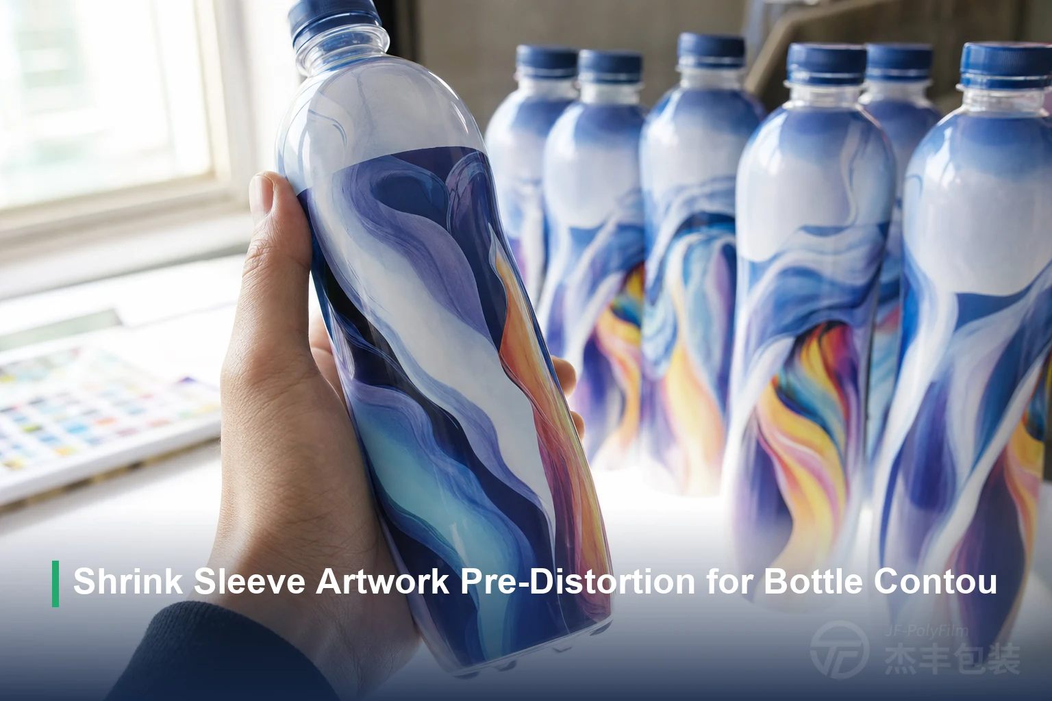 Shrink Sleeve Artwork Pre-Distortion for Bottle Contour